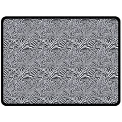 Dark Grey Snake 80  x 56  Two Sides Fleece Blanket (Large) from ArtsNow.com 80 x60  Blanket Back