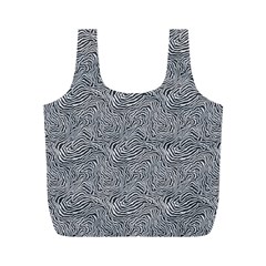 Dark Grey Snake Full Print Recycle Bag (M) from ArtsNow.com Front