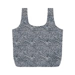Dark Grey Snake Full Print Recycle Bag (M)