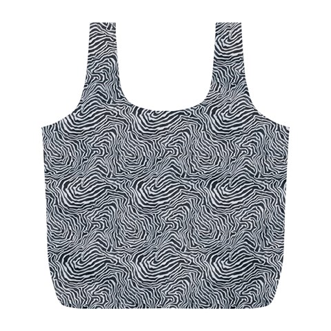 Dark Grey Snake Full Print Recycle Bag (L) from ArtsNow.com Front