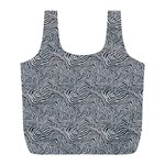 Dark Grey Snake Full Print Recycle Bag (L)