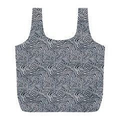 Dark Grey Snake Full Print Recycle Bag (L) from ArtsNow.com Back