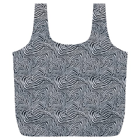 Dark Grey Snake Full Print Recycle Bag (XL) from ArtsNow.com Back