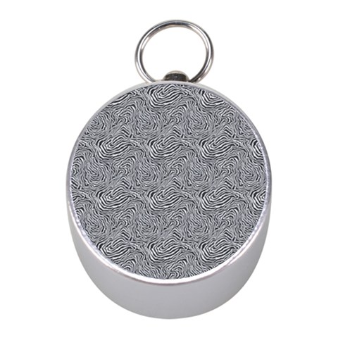 Dark Grey Snake Mini Silver Compasses from ArtsNow.com Front