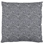 Dark Grey Snake Standard Premium Plush Fleece Cushion Case (One Side)