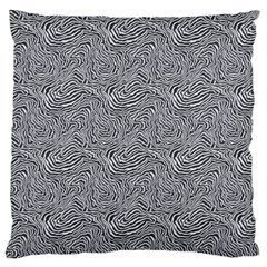 Dark Grey Snake Large Premium Plush Fleece Cushion Case (Two Sides) from ArtsNow.com Back