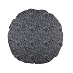 Dark Grey Snake Standard 15  Premium Flano Round Cushions