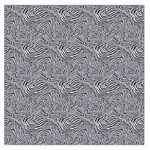 Dark Grey Snake 36  x 36  Square Satin Scarf