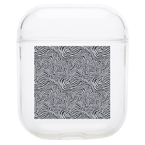 Dark Grey Snake Soft TPU AirPods 1/2 Case from ArtsNow.com Front