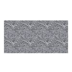 Dark Grey Snake Satin Wrap 35  x 70 