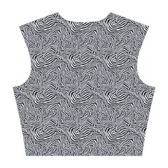 Dark Grey Snake Cotton Crop Top from ArtsNow.com Back