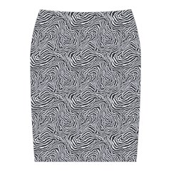 Dark Grey Snake Midi Wrap Pencil Skirt from ArtsNow.com Back