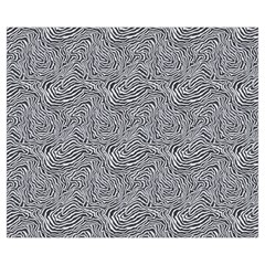 Dark Grey Snake Zipper Medium Tote Bag from ArtsNow.com Back