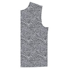 Dark Grey Snake Men s High Neck Button Up Puffer Vest from ArtsNow.com Front Left