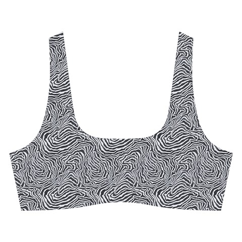 Dark Grey Snake Cross Back Hipster Bikini Set from ArtsNow.com Front