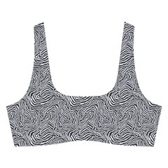 Dark Grey Snake Cross Back Hipster Bikini Set from ArtsNow.com Front