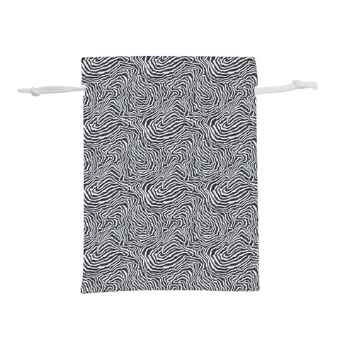Dark Grey Snake Lightweight Drawstring Pouch (L) from ArtsNow.com Front