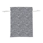 Dark Grey Snake Lightweight Drawstring Pouch (L)