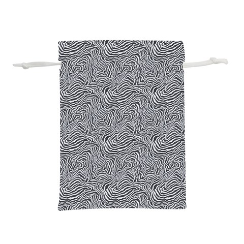 Dark Grey Snake Lightweight Drawstring Pouch (L) from ArtsNow.com Back