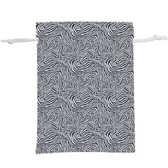 Dark Grey Snake Lightweight Drawstring Pouch (XL) from ArtsNow.com Back