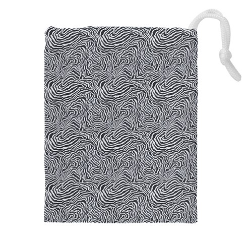 Dark Grey Snake Drawstring Pouch (4XL) from ArtsNow.com Front