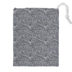 Dark Grey Snake Drawstring Pouch (4XL) from ArtsNow.com Front