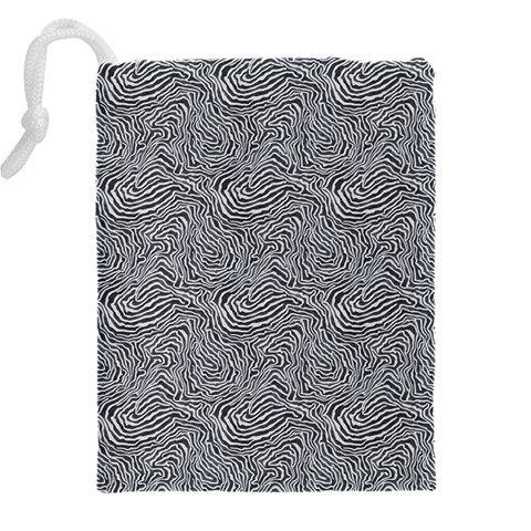 Dark Grey Snake Drawstring Pouch (4XL) from ArtsNow.com Back