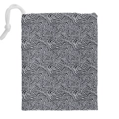 Dark Grey Snake Drawstring Pouch (4XL) from ArtsNow.com Back
