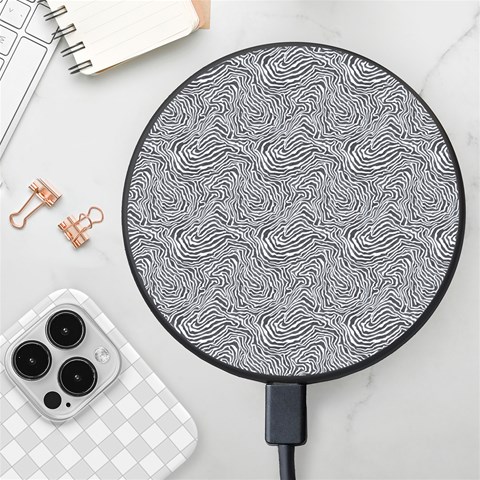 Dark Grey Snake Wireless Fast Charger(Black) from ArtsNow.com Front