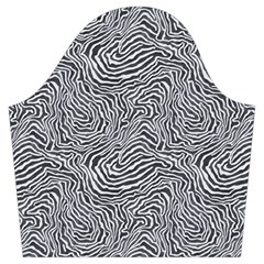 Dark Grey Snake Trumpet Sleeve Cropped Top from ArtsNow.com Sleeve Right