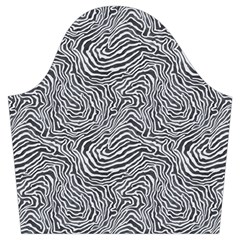 Dark Grey Snake Trumpet Sleeve Cropped Top from ArtsNow.com Sleeve Left