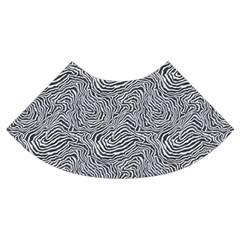 Dark Grey Snake Trumpet Sleeve Cropped Top from ArtsNow.com Cuff Left