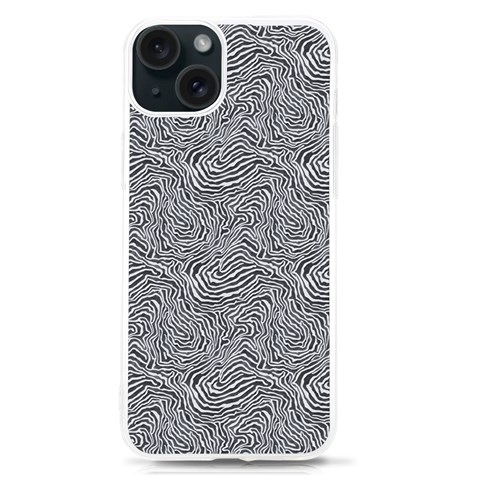 Dark Grey Snake iPhone 15 TPU UV Print Case from ArtsNow.com Front