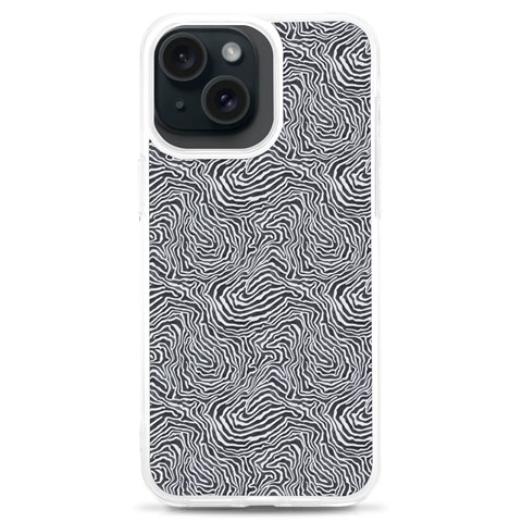Dark Grey Snake iPhone 15 Plus TPU UV Print Case from ArtsNow.com Front