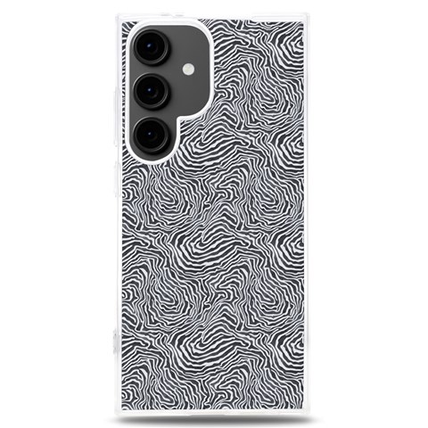 Dark Grey Snake Samsung Galaxy S24 Plus 6.7 Inch TPU UV Case from ArtsNow.com Front