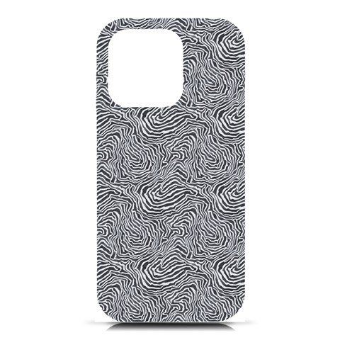 Dark Grey Snake iPhone 16 Pro Black UV Print PC Hardshell Case from ArtsNow.com Front