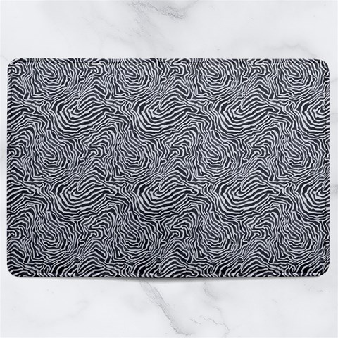 Dark Grey Snake Microfiber PU Leather Passport Holder from ArtsNow.com Full