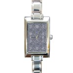 Blue Black Snake Pattern Rectangle Italian Charm Watch