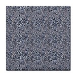 Blue Black Snake Pattern Tile Coaster