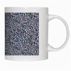 Blue Black Snake Pattern White Mug from ArtsNow.com Right