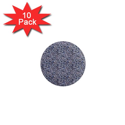 Blue Black Snake Pattern 1  Mini Magnet (10 pack)  from ArtsNow.com Front