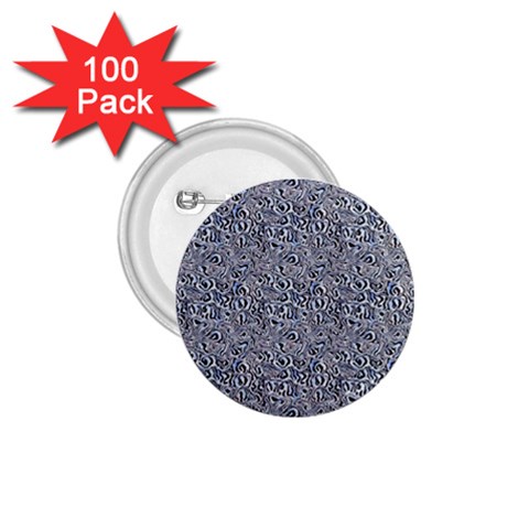 Blue Black Snake Pattern 1.75  Buttons (100 pack)  from ArtsNow.com Front