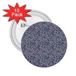 Blue Black Snake Pattern 2.25  Buttons (10 pack) 
