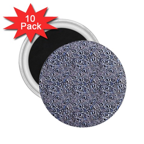 Blue Black Snake Pattern 2.25  Magnets (10 pack)  from ArtsNow.com Front