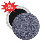 Blue Black Snake Pattern 2.25  Magnets (10 pack) 