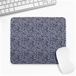 Blue Black Snake Pattern Large Mousepad