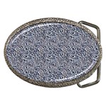 Blue Black Snake Pattern Belt Buckles