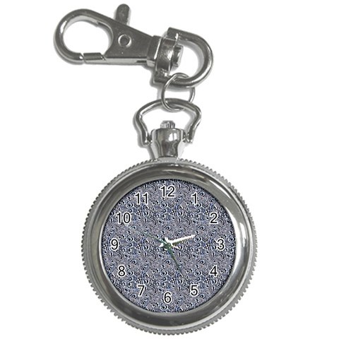 Blue Black Snake Pattern Key Chain Watches from ArtsNow.com Front