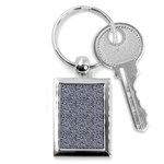 Blue Black Snake Pattern Key Chain (Rectangle)