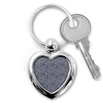 Blue Black Snake Pattern Key Chain (Heart)